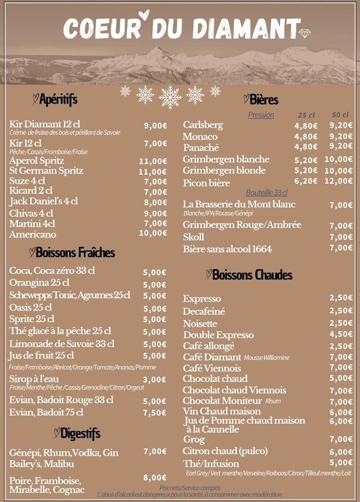 Au Cœur du Diamant - Menu Image 1